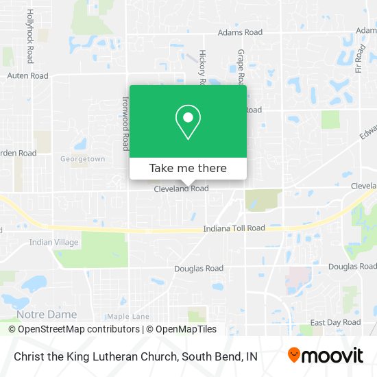 Christ the King Lutheran Church map