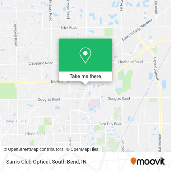 Sam's Club Optical map