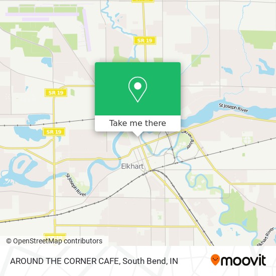 AROUND THE CORNER CAFE map