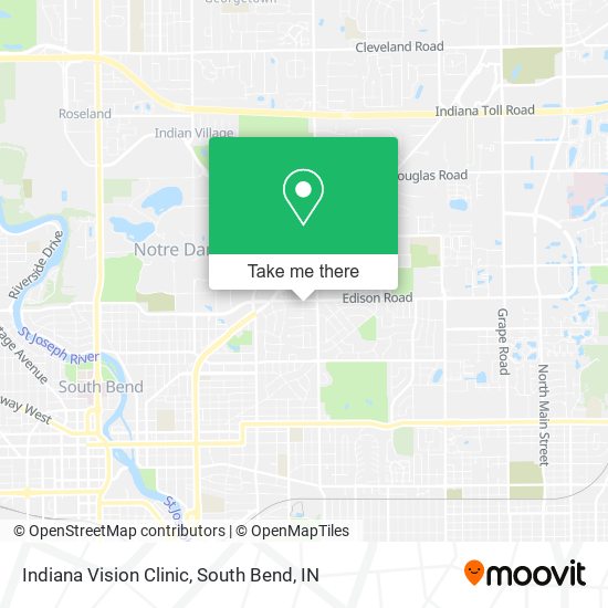 Mapa de Indiana Vision Clinic