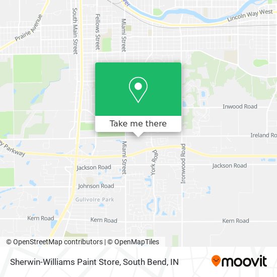 Mapa de Sherwin-Williams Paint Store