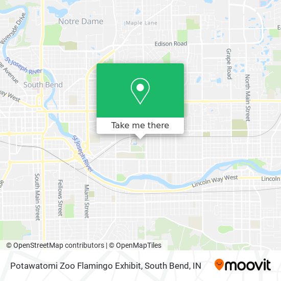 Directions To Potawatomi Zoo How To Get To Potawatomi Zoo Flamingo Exhibit In 30 By Bus?