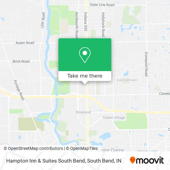 Mapa de Hampton Inn & Suites South Bend