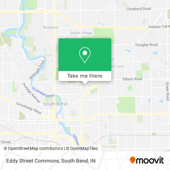 Eddy Street Commons map