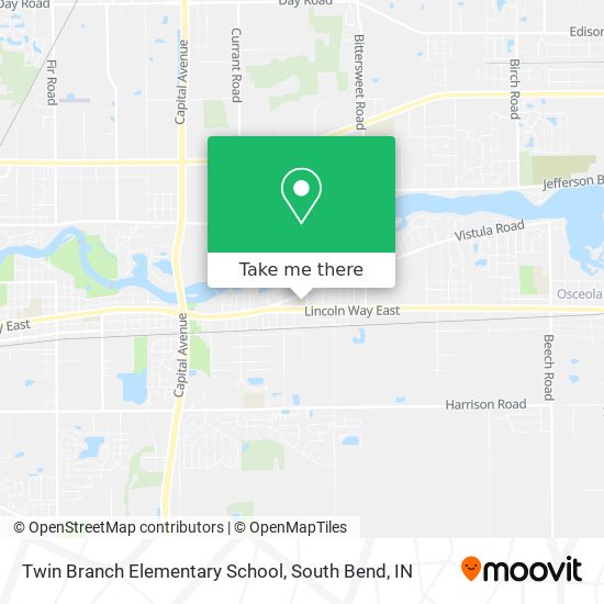 Mapa de Twin Branch Elementary School
