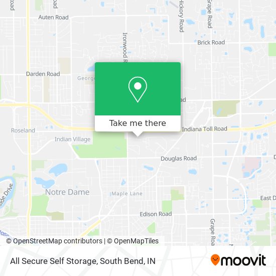 Mapa de All Secure Self Storage