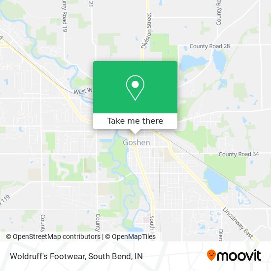 Woldruff's Footwear map