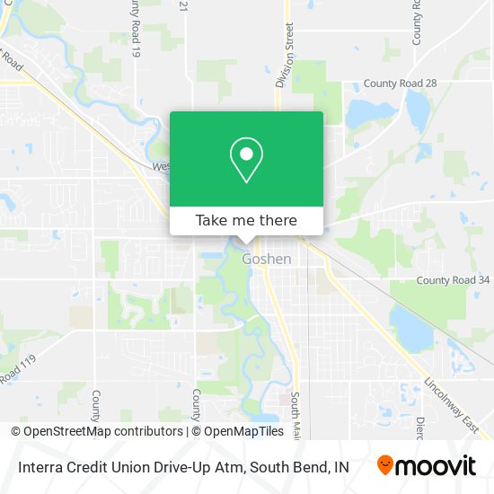 Interra Credit Union Drive-Up Atm map