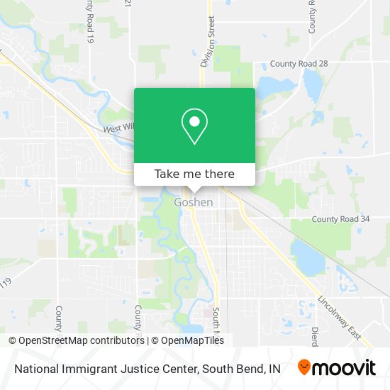 National Immigrant Justice Center map