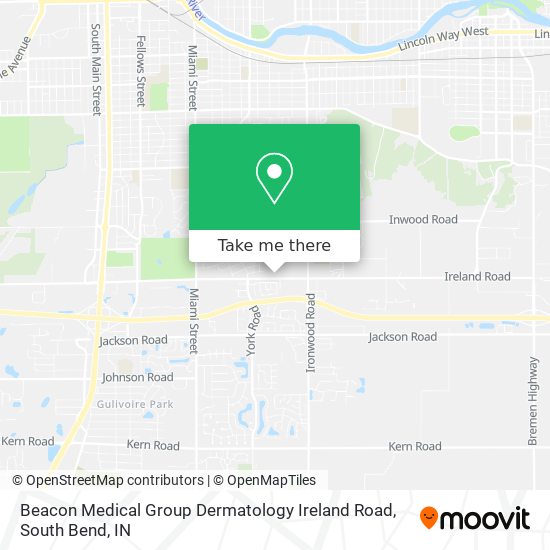 Mapa de Beacon Medical Group Dermatology Ireland Road