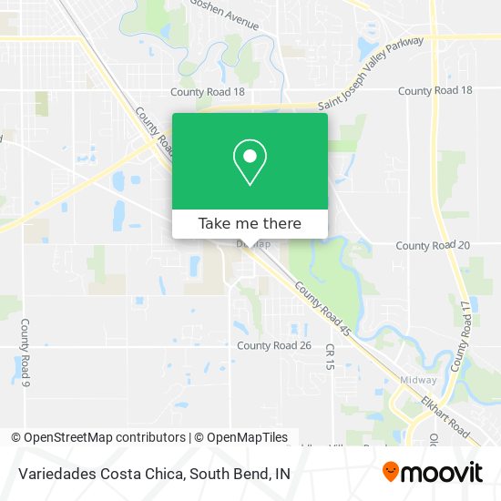 Variedades Costa Chica map