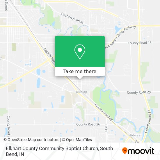 Mapa de Elkhart County Community Baptist Church