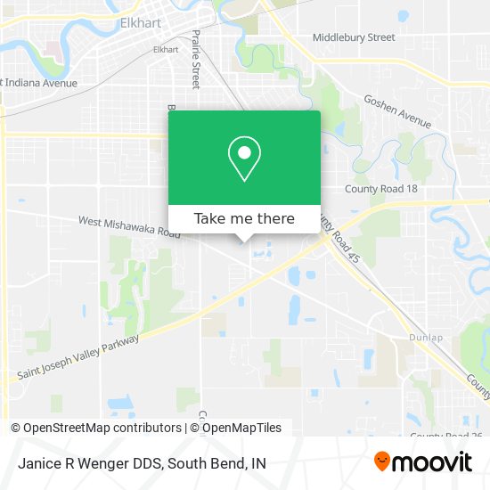 Janice R Wenger DDS map