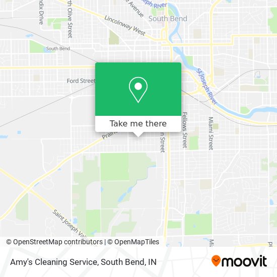 Amy's Cleaning Service map