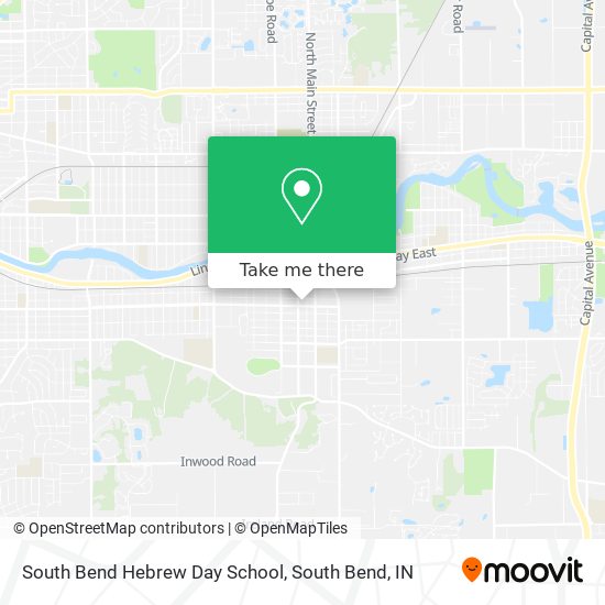 South Bend Hebrew Day School map