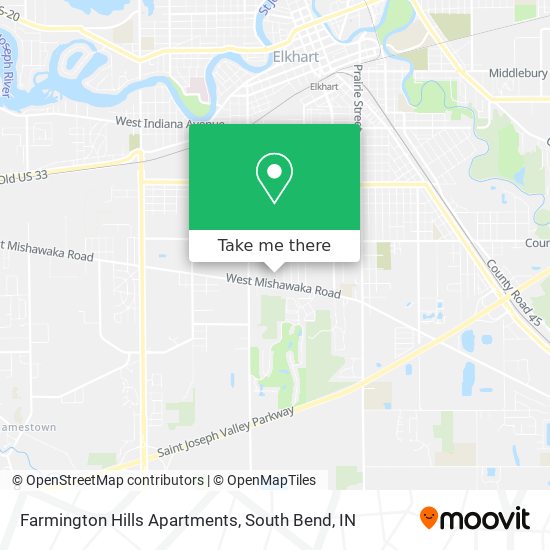 Farmington Hills Apartments map