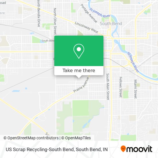 US Scrap Recycling-South Bend map