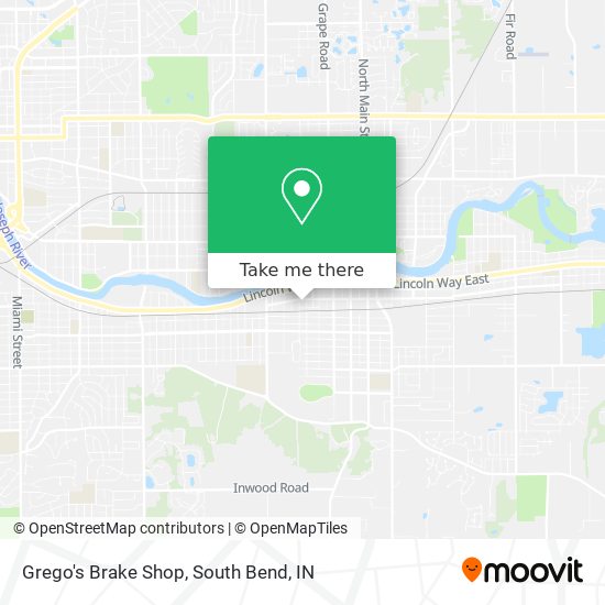 Grego's Brake Shop map