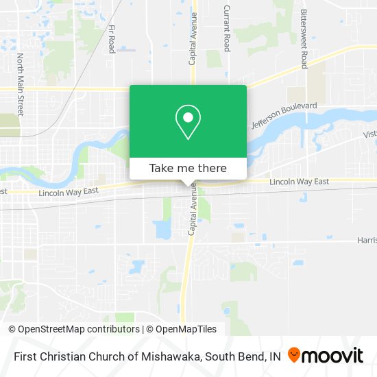 Mapa de First Christian Church of Mishawaka