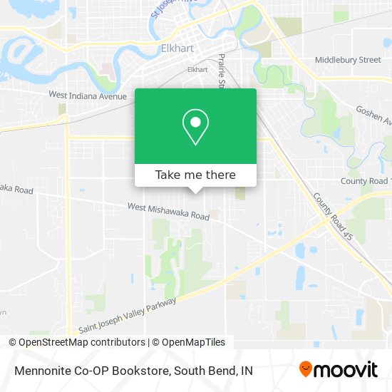 Mennonite Co-OP Bookstore map