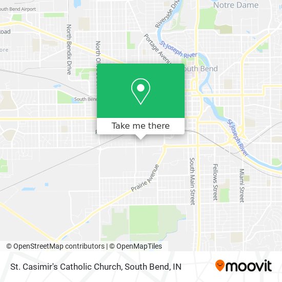 St. Casimir's Catholic Church map