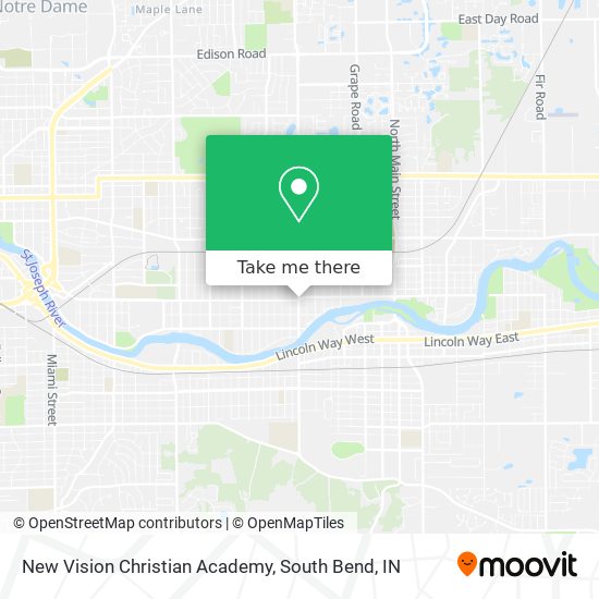 Mapa de New Vision Christian Academy