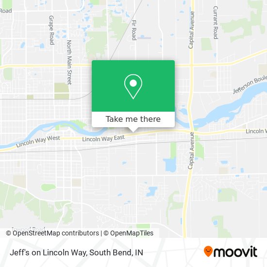 Jeff's on Lincoln Way map