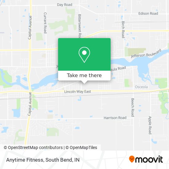 Anytime Fitness map