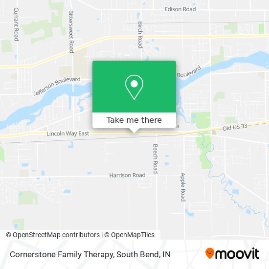 Cornerstone Family Therapy map