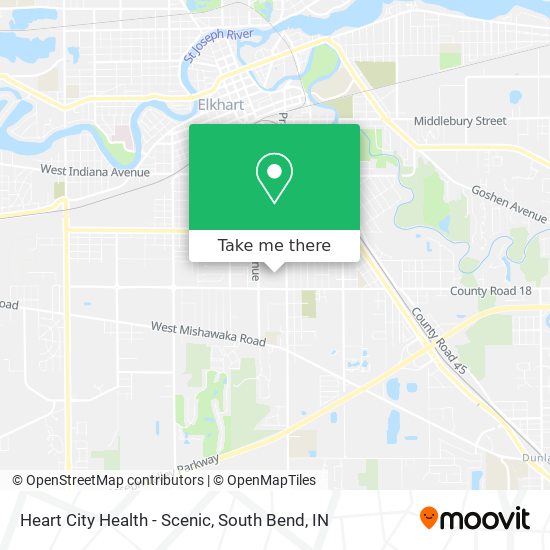 Heart City Health - Scenic map