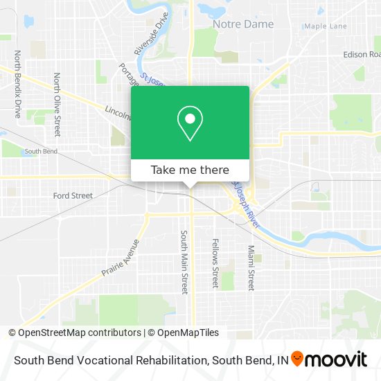 South Bend Vocational Rehabilitation map
