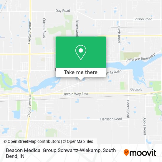 Beacon Medical Group Schwartz-Wiekamp map
