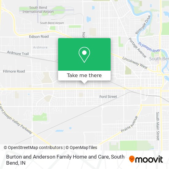 Burton and Anderson Family Home and Care map
