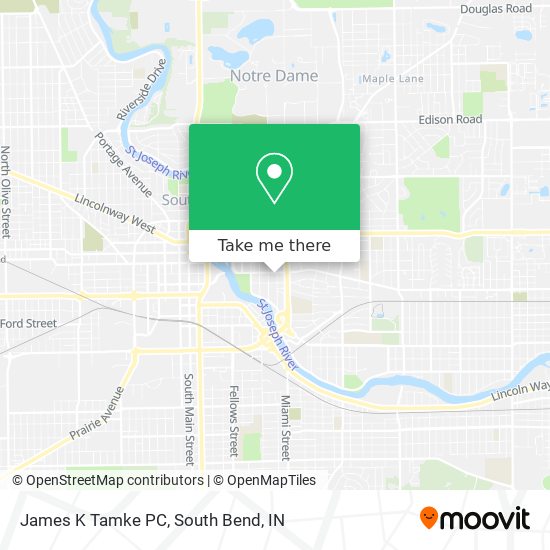 James K Tamke PC map