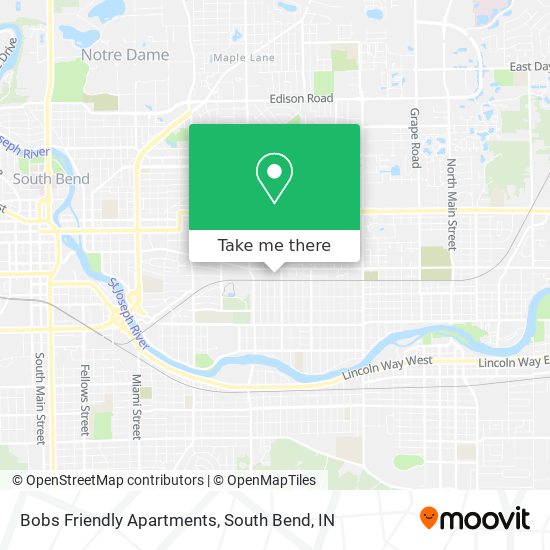 Mapa de Bobs Friendly Apartments