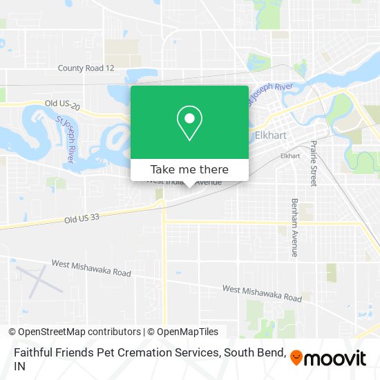 Faithful Friends Pet Cremation Services map