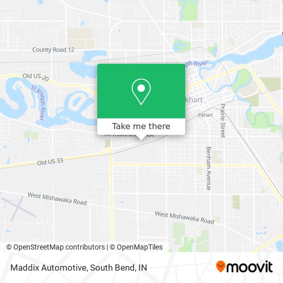 Maddix Automotive map