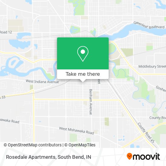 Mapa de Rosedale Apartments
