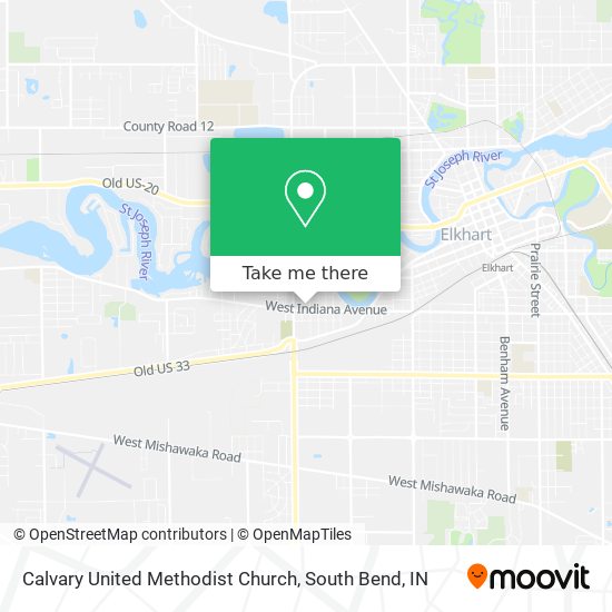 Calvary United Methodist Church map