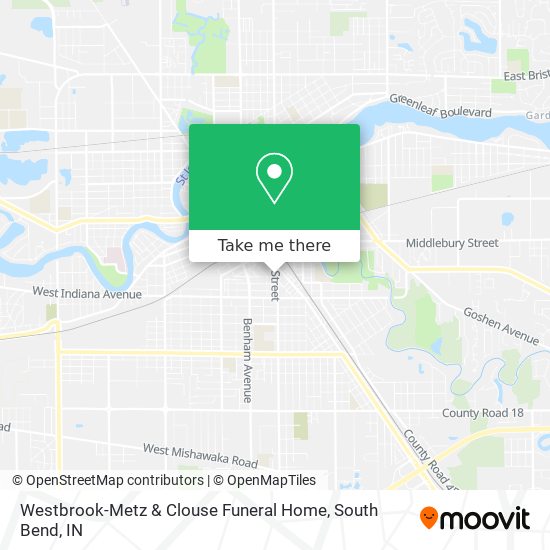 Westbrook-Metz & Clouse Funeral Home map