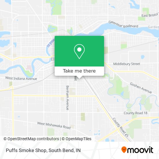 Puffs Smoke Shop map