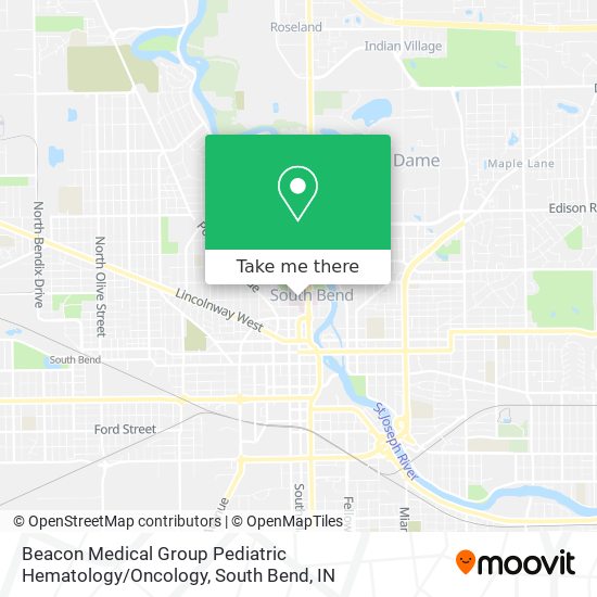 Mapa de Beacon Medical Group Pediatric Hematology / Oncology