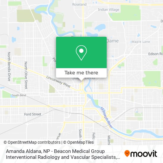 Mapa de Amanda Aldana, NP - Beacon Medical Group Interventional Radiology and Vascular Specialists