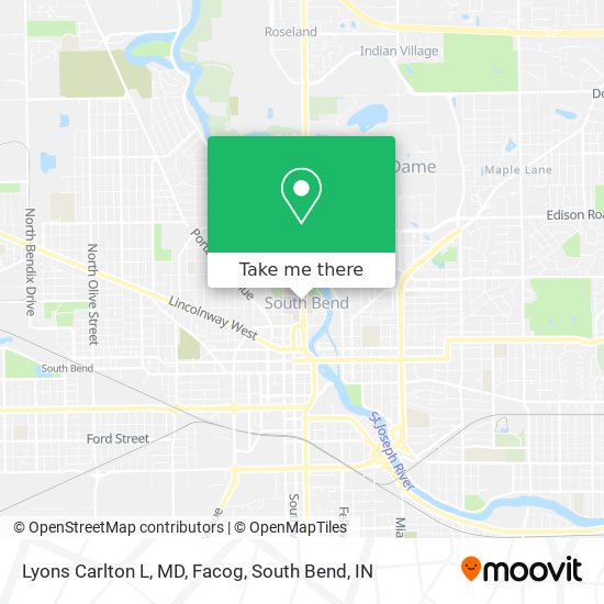 Lyons Carlton L, MD, Facog map