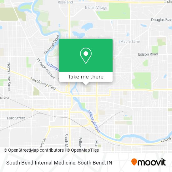 South Bend Internal Medicine map