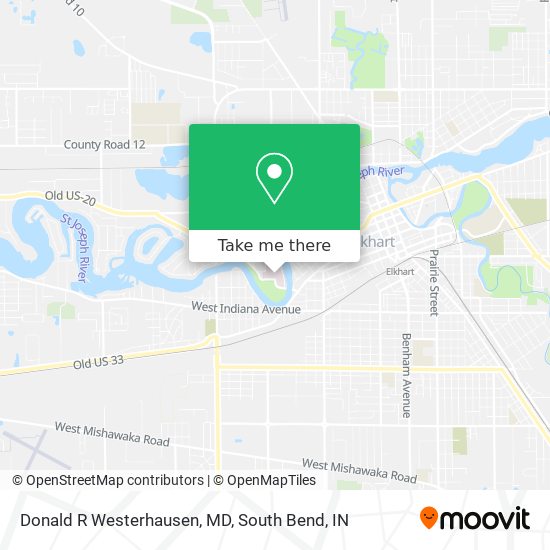 Donald R Westerhausen, MD map