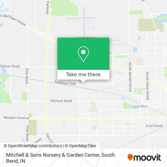 Mapa de Mitchell & Sons Nursery & Garden Center