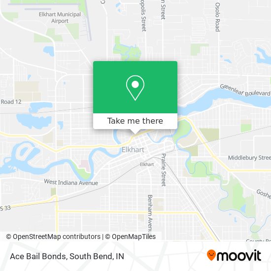 Ace Bail Bonds map