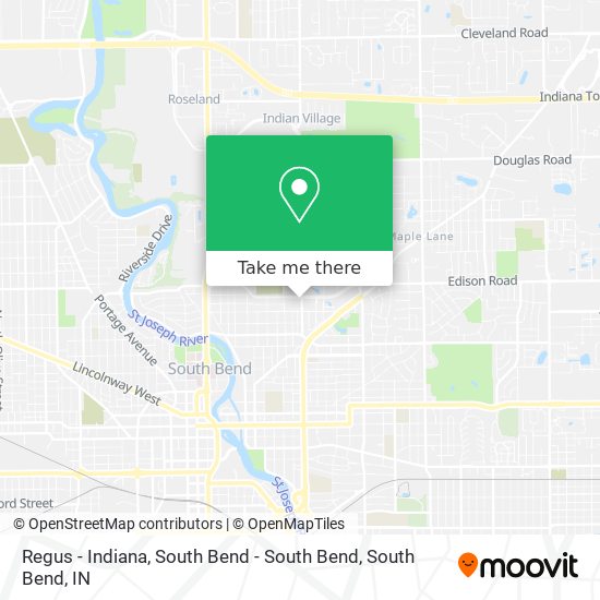 Mapa de Regus - Indiana, South Bend - South Bend