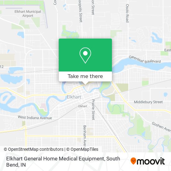 Elkhart General Home Medical Equipment map